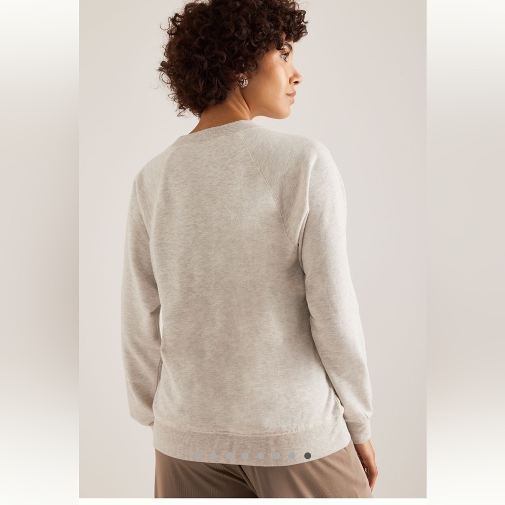 NWT new medium Anthropologie graphic crew neck sweatshirt saddle up gray western - Picture 10 of 17